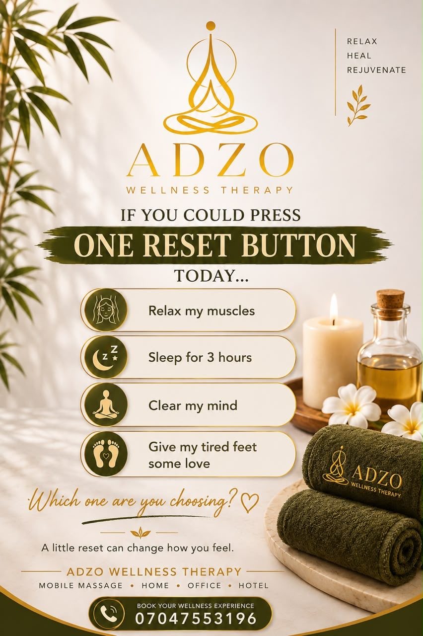ADZO promotional graphic: if you could press one reset button today