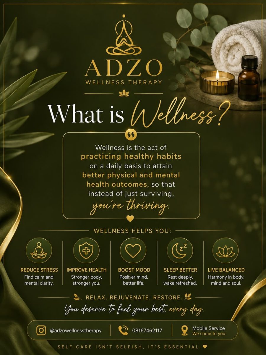 ADZO flyer: what is wellness